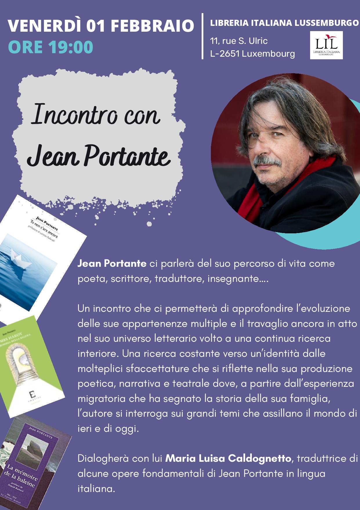 Incontro con Jean Portante
